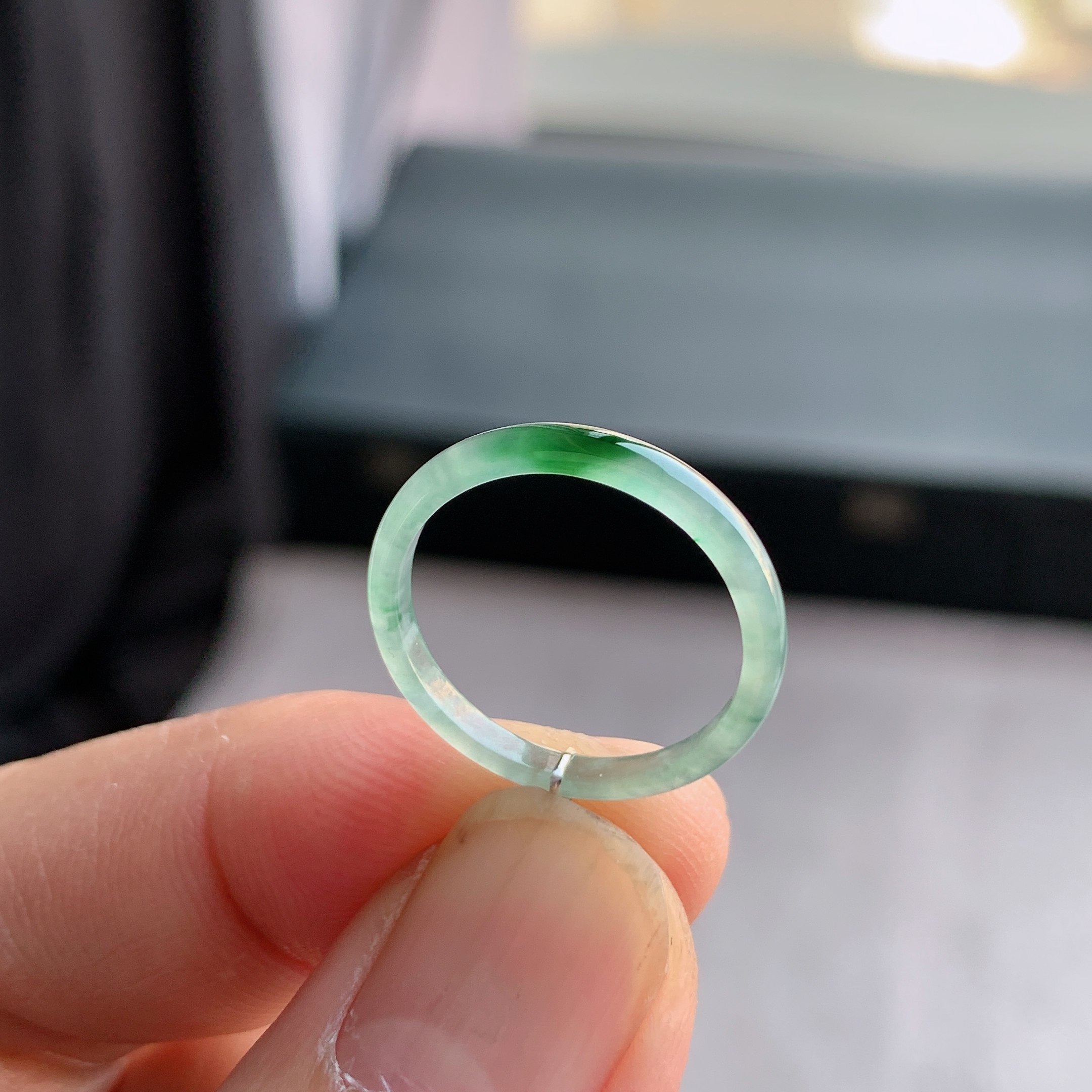 天然A货翡翠 冰种14号飘绿花戒指指环戒圈122800413,珠宝/钻石/翡翠,戒指/指环,淘宝优惠券,粉丝福利购,淘宝优惠卷