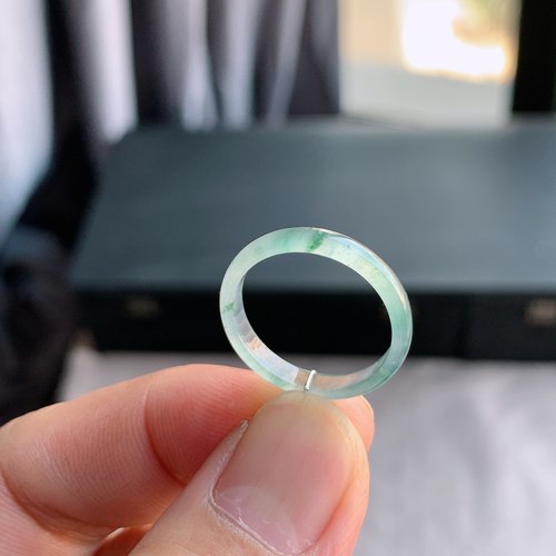 天然A货翡翠冰种17号戒指指环