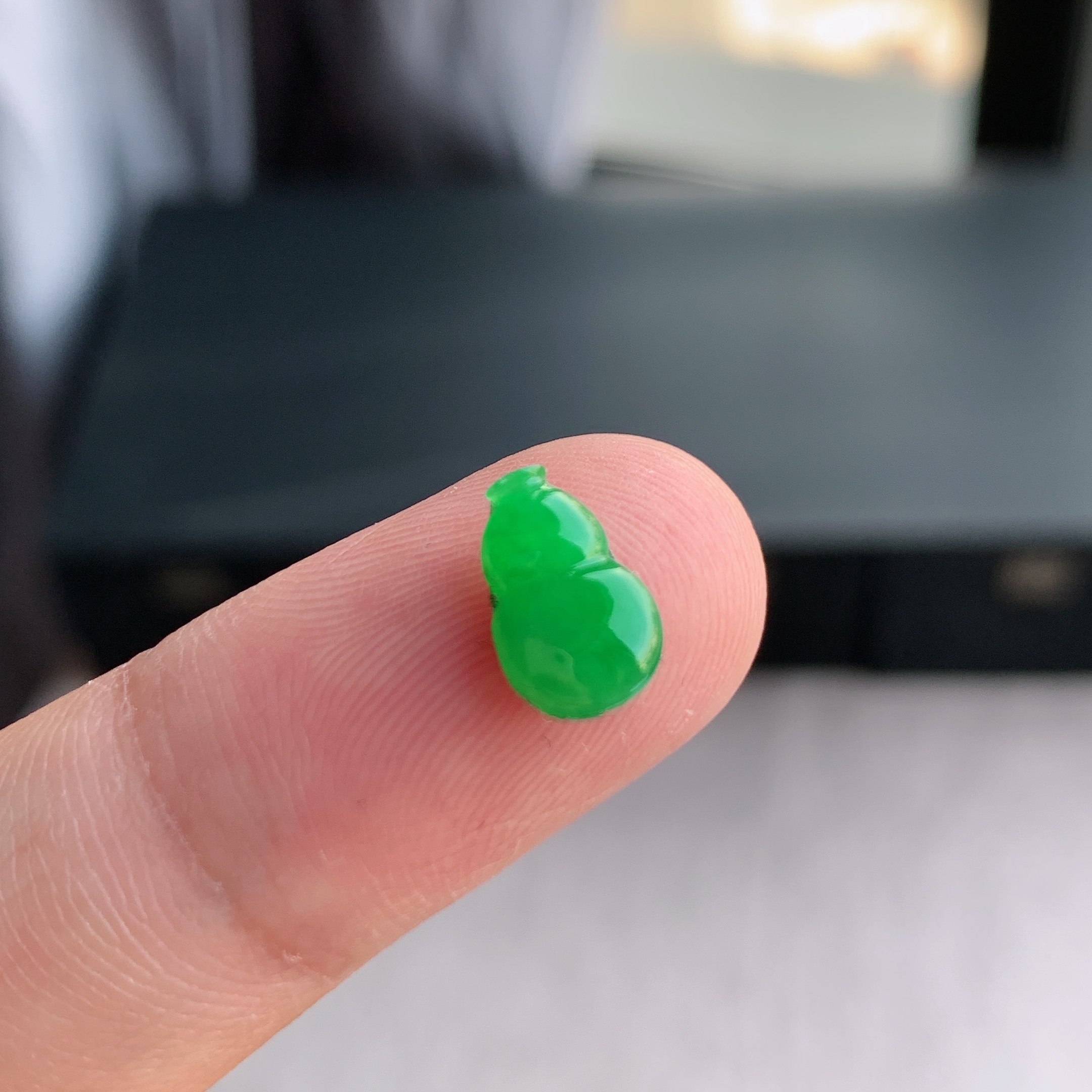 缅甸天然A货翡翠 冰糯种满绿满阳绿葫芦戒面L24,珠宝/钻石/翡翠,翡翠裸石/蛋面,淘宝优惠券,粉丝福利购,淘宝优惠卷