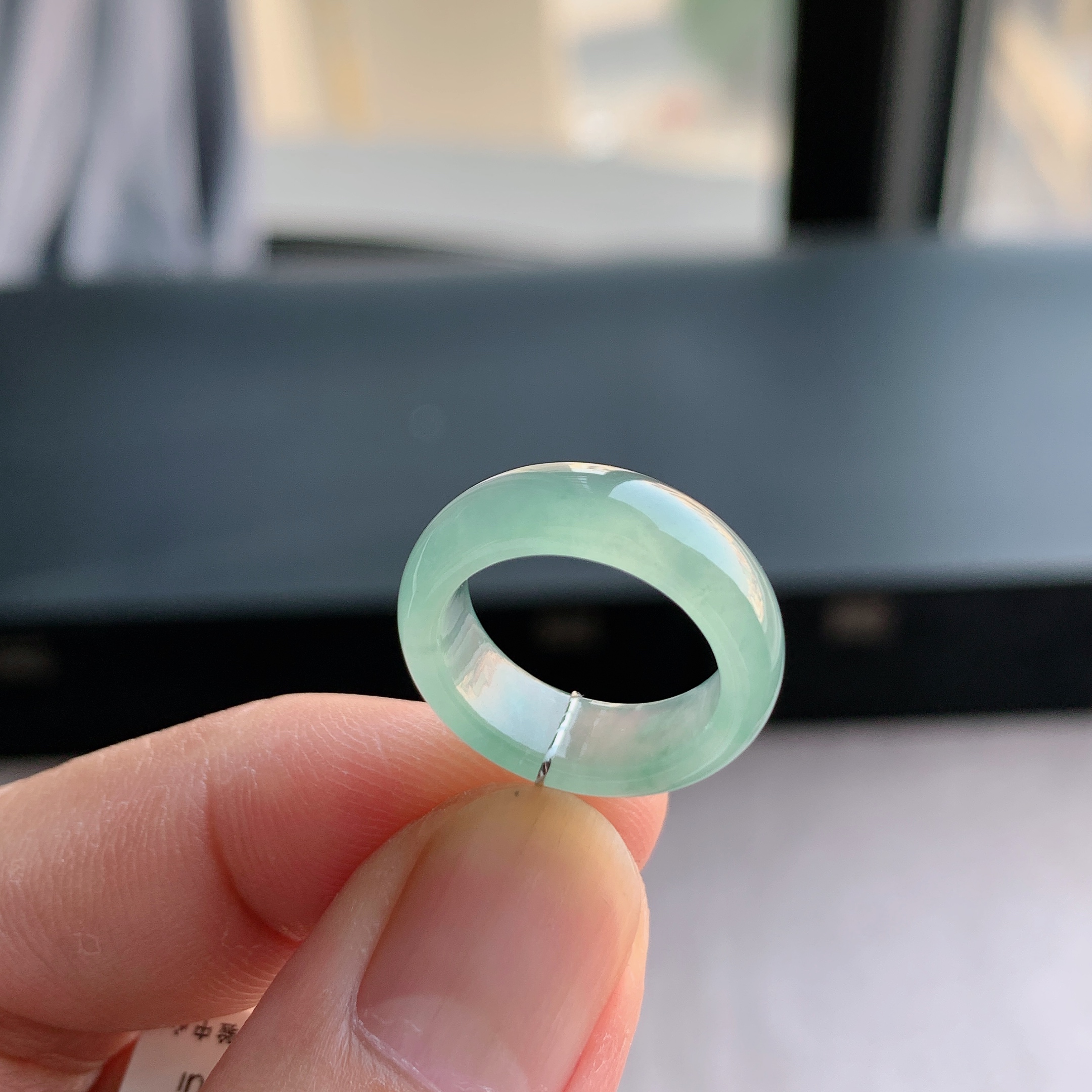 缅甸天然A货翡翠戒指指环