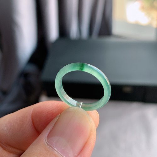 天然A货翡翠冰种11号戒指指环