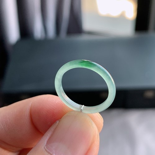 天然A货翡翠冰种11号戒指指环