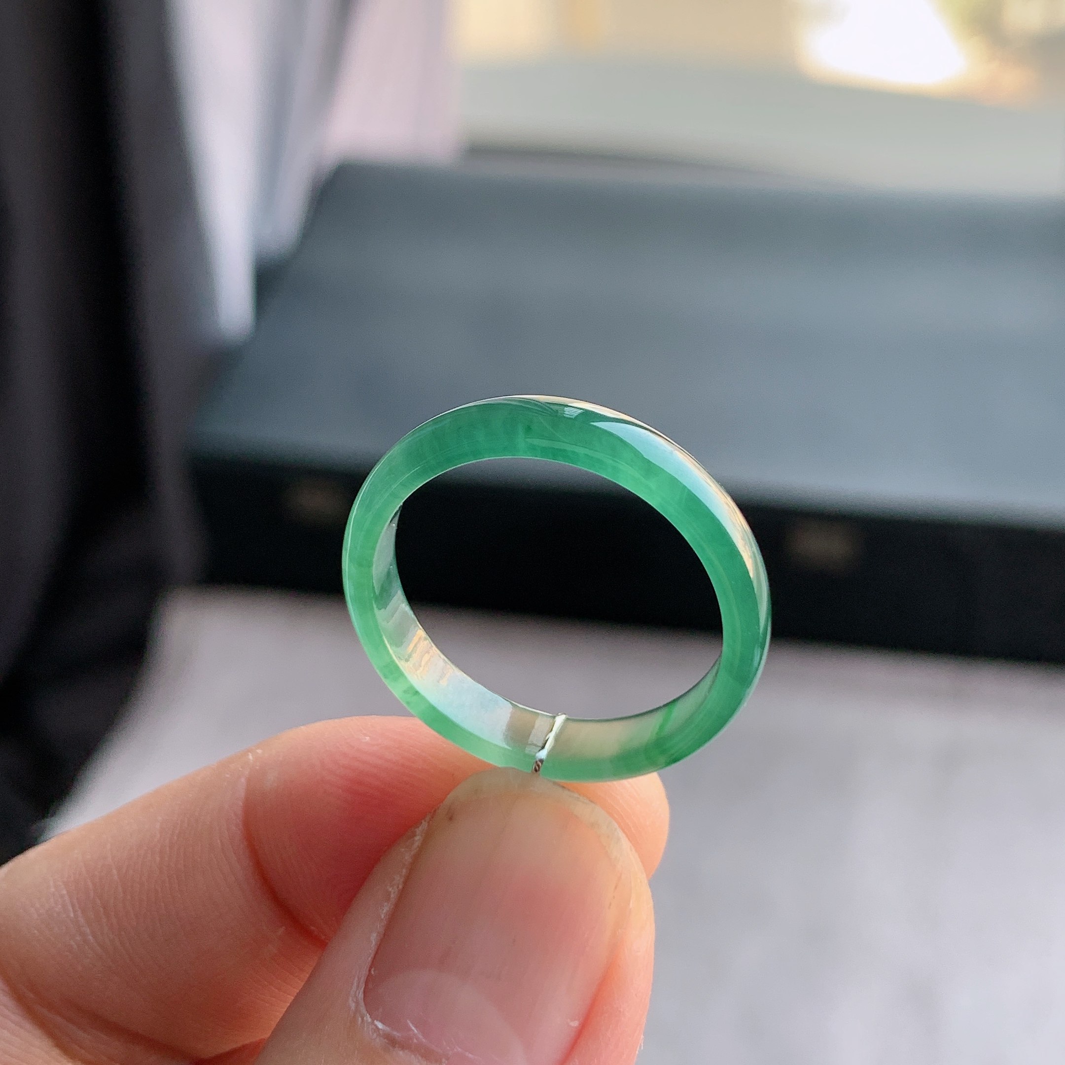 天然A货翡翠 冰种24号飘绿花戒指指环戒圈122300560,珠宝/钻石/翡翠,戒指/指环,淘宝优惠券,粉丝福利购,淘宝优惠卷