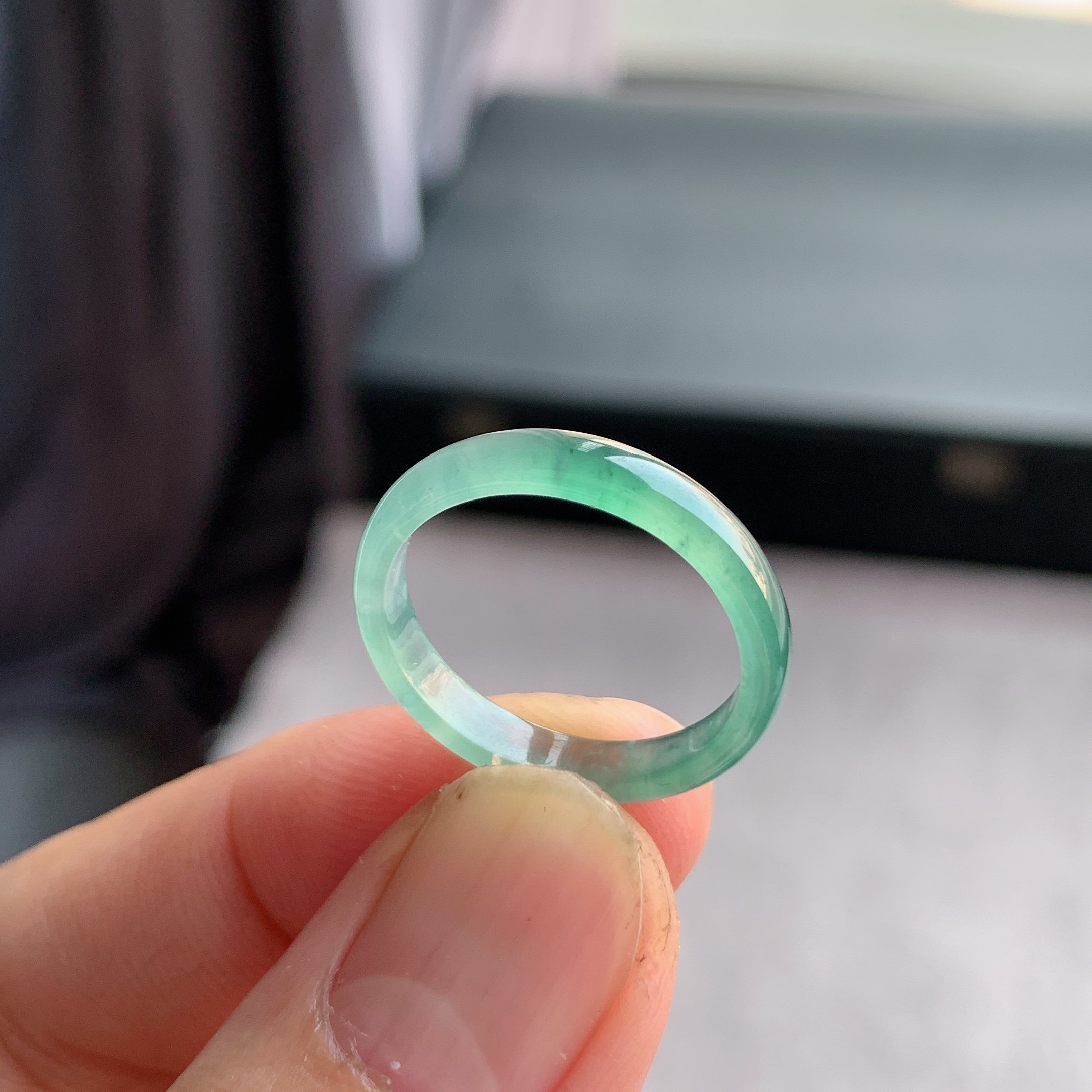 天然A货翡翠 冰种17号半山水男女戒指指环素圈戒圈尾戒XFD4,珠宝/钻石/翡翠,戒指/指环,淘宝优惠券,粉丝福利购,淘宝优惠卷