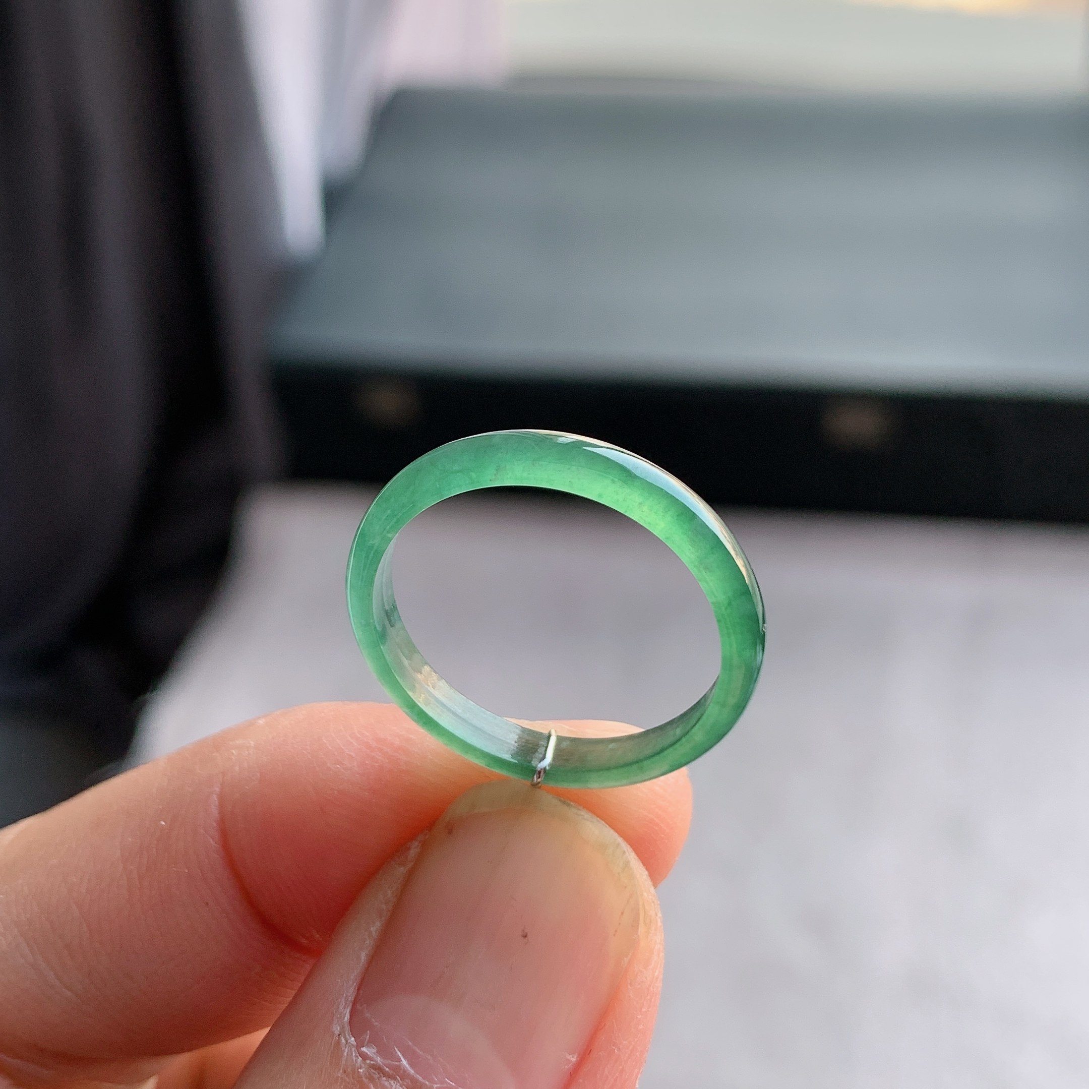 天然A货翡翠 冰种19号晴水绿戒指指环戒圈40101016,珠宝/钻石/翡翠,戒指/指环,淘宝优惠券,粉丝福利购,淘宝优惠卷
