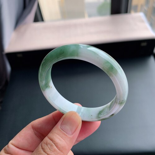 缅甸天然A货翡翠正圈手镯
