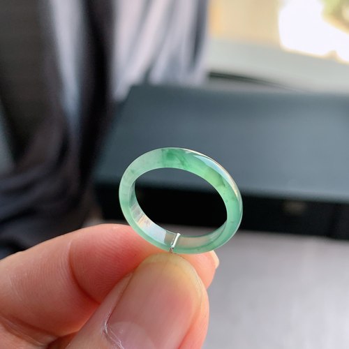 天然A货翡翠冰种13号戒指指环