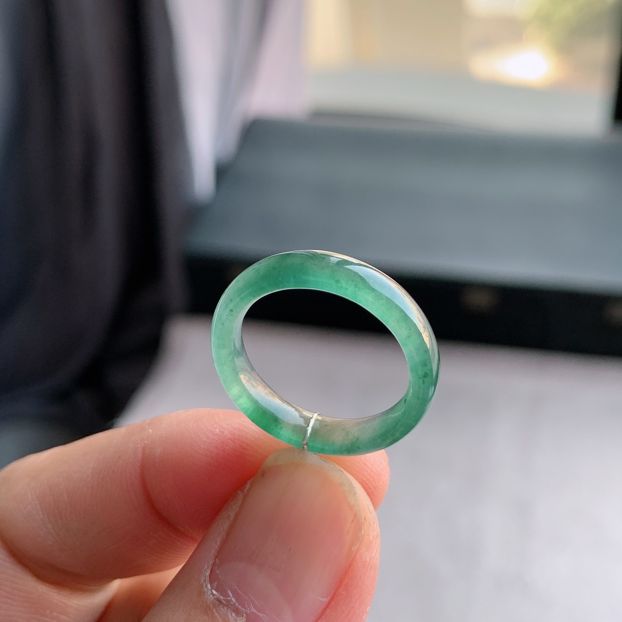 天然A货翡翠 冰种16号天空蓝戒指指环戒圈10400385,珠宝/钻石/翡翠,戒指/指环,淘宝优惠券,粉丝福利购,淘宝优惠卷