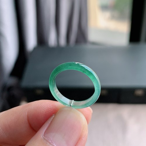 天然A货冰种13号半山水戒指