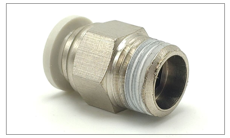 白色气动快速接头气管快插螺纹直通PC4PC6PC8PC10PC12-M5工具元件