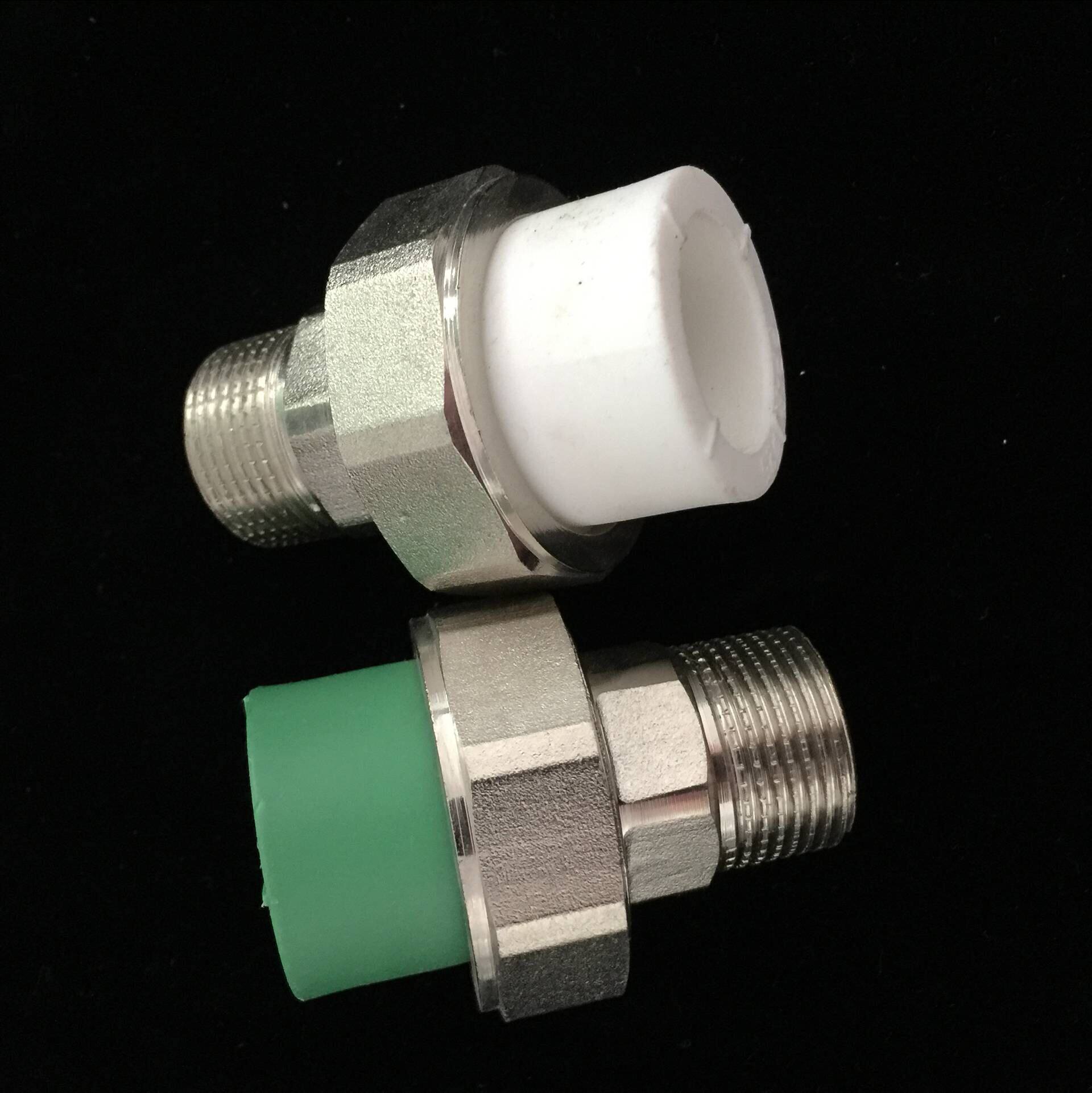 新品ppr内外丝铜活接异径活接头4分6分水暖热熔ppr水管水泵配件