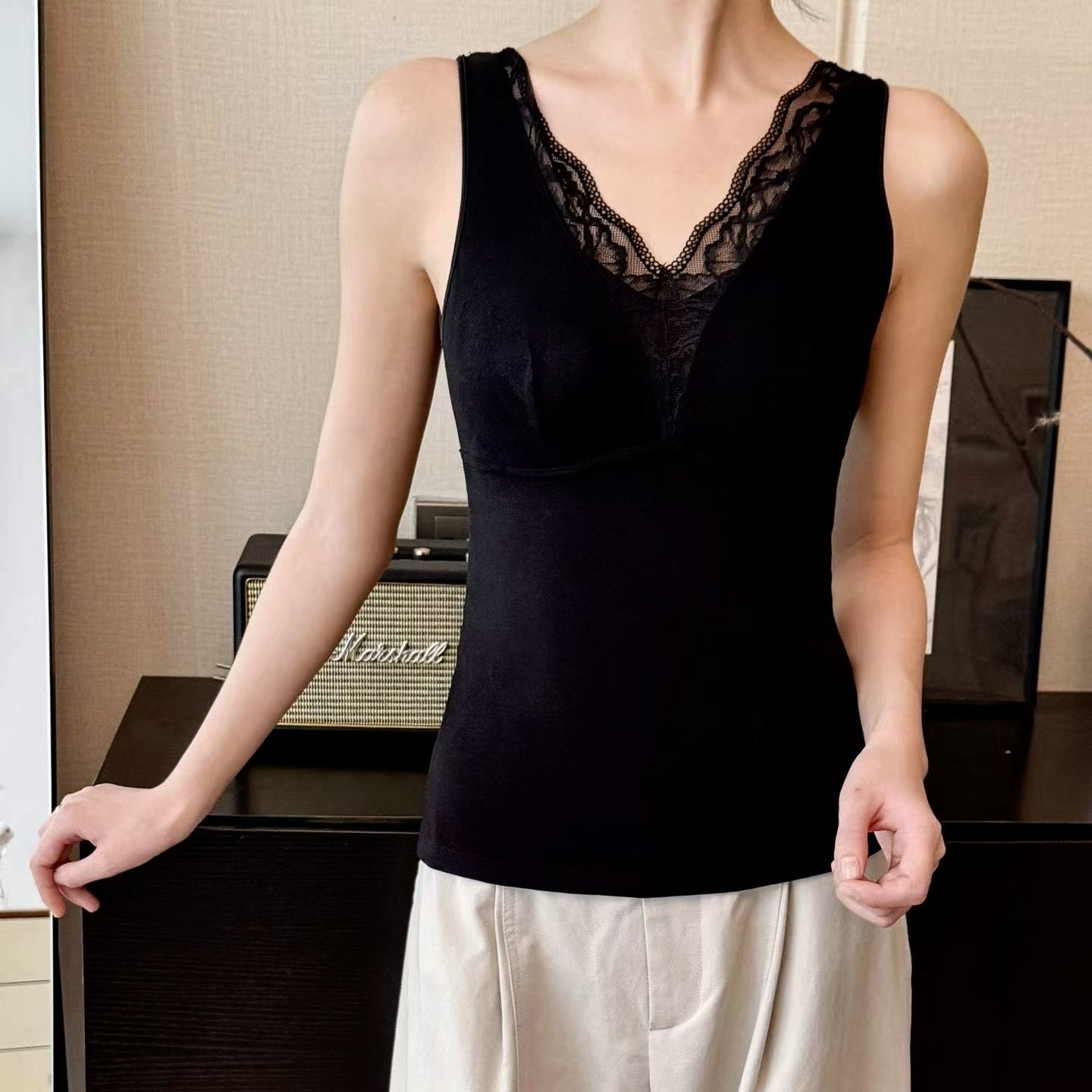 加厚保暖背心女固定内衣柔软收腹