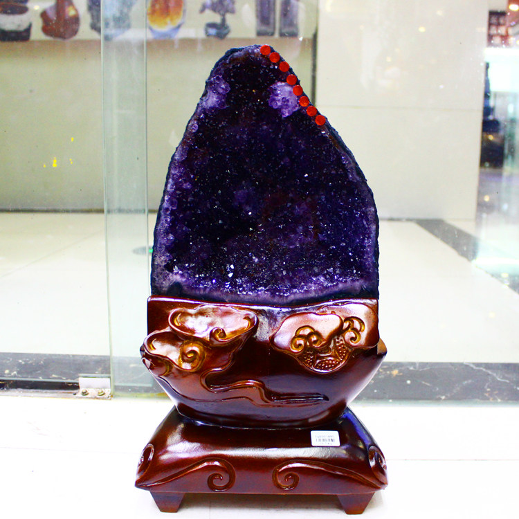 天然紫水晶洞 巴西紫晶盆 乌拉圭钱袋子紫晶洞片水晶簇族原石玛瑙