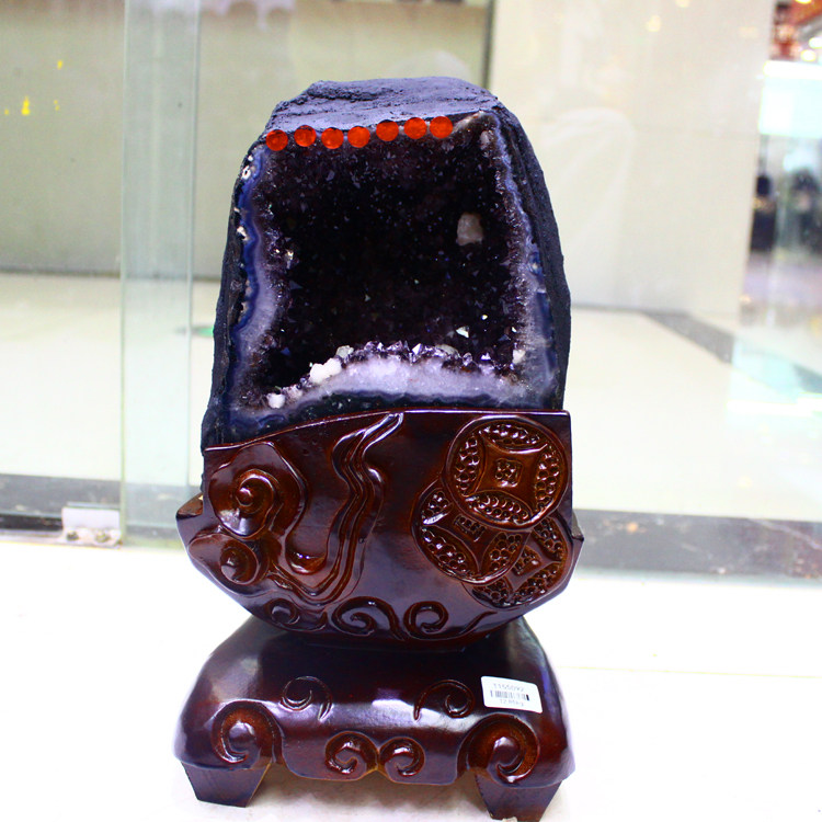 天然紫水晶洞 巴西紫晶盆 乌拉圭钱袋子紫晶洞片水晶簇族原石玛瑙