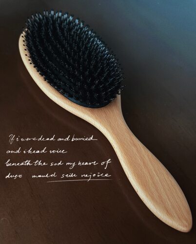 Zpurs猪鬃梳金富江同款博主同款气垫梳顺发梳头皮按摩实木气囊梳