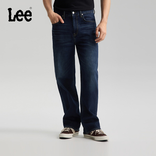 762宽松直筒牛仔裤 五袋款 Lee26春夏新品 复古深蓝男 张凌赫代言