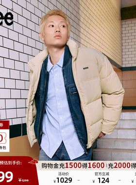 Lee舒适版立领小Logo徽标男女同款面包羽绒服休闲潮LUT0108117KH