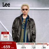 羽绒服舒适版 Lee2026新款 男款 翻领复古风Logo徽标PU保暖休闲潮流