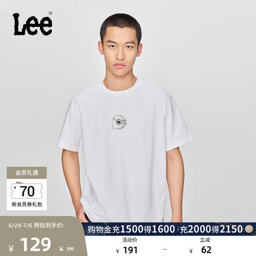 Lee舒适版圆领短袖T恤