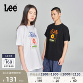 短袖 圆领Logo印花男女同款 T恤休闲潮流LUT0098434LE 经典 Lee舒适版