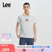 标准版 Lee24春夏新品 T恤潮LMT0081444LE 型字母logo印花圆领男短袖