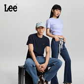 Lee标准版 T恤休闲潮流LUT0053984LE 短袖 圆领经典 小Logo男女同款
