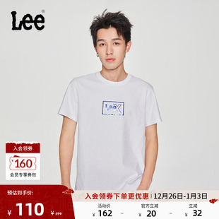 T恤休闲潮流LMT0098114LE 圆领镭射徽标Logo男短袖 Lee25新品 标准版