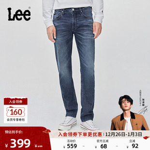 中腰直筒五袋款 Lee25秋冬新723修身 深蓝色男牛仔裤 张凌赫代言