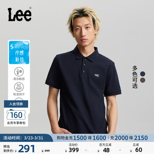 polo衫 Lee26春夏新标准版 索罗娜复古撞色翻领刺绣Logo设计男短袖