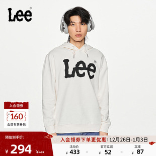 型logo男连帽长袖 色舒适版 卫衣休闲潮流LMT00677 经典 Lee商场同款