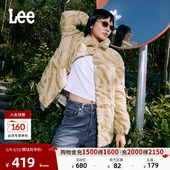 经典 Lee25秋冬新品 舒适版 翻领Logo夹棉外套保暖休闲潮流LWT0
