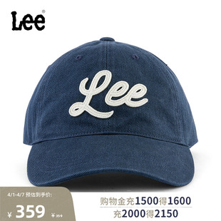 棒球帽潮流LUA010473207 Lee韩国设计贴布Logo设计可调节男女同款