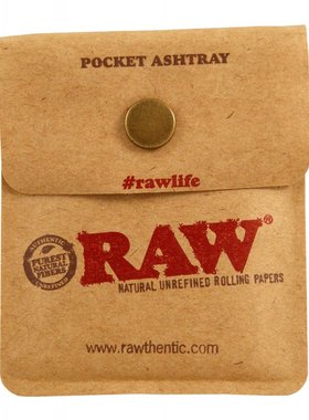 限量 进口RAW烟灰袋Pocket Ashtray便携式烟灰袋 带扣子 一个价