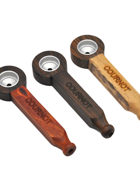 包邮!纯手工打造COURNOT一口香 迷你手掌烟斗 木质小烟斗pipe送网