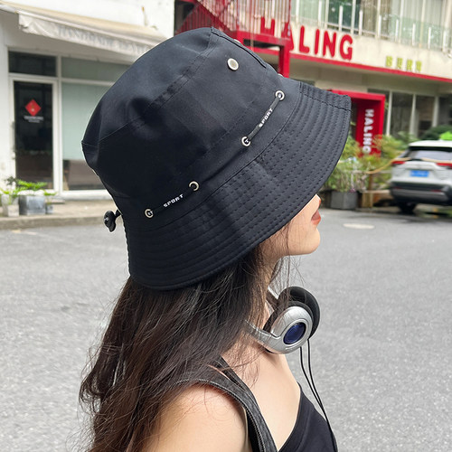 渔夫帽子女遮阳帽短檐夏季户外出游登山钓鱼帽太阳防晒帽男盆帽潮