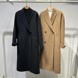 MM麦麦家2025秋冬新款经典驼色休闲2980绵羊毛大衣外套599A270681