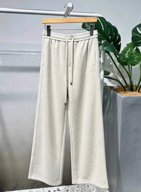 MM麦麦家2025秋季新款松紧腰宽松直筒阔腿休闲裤长裤5GA252831