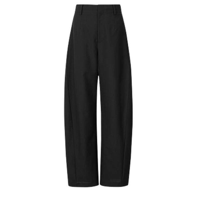 MM麦麦2025阔腿弯刀裤垂感西装裤香蕉裤女羊毛黑色裤子5F2150281,女装/女士精品,休闲裤,淘宝优惠券,粉丝福利购,淘宝优惠卷