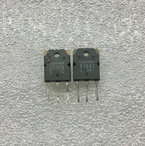 进口拆机功放东芝对管2SA1941 2SC5198 A1941 C5198  一对4.5元
