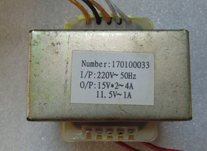 双组15V 单组11.5V 电脑音箱低音炮 E型方形130W变压器  峰值200W