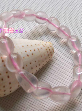 粉红色水晶手链招桃花爱情石