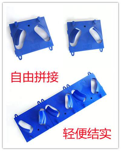 摆放办公室挂架拼装蓝色安全帽