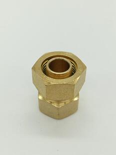 灵龙铝塑管太阳能铜接头1014/1216/1418/1620/2025/2632内牙直通