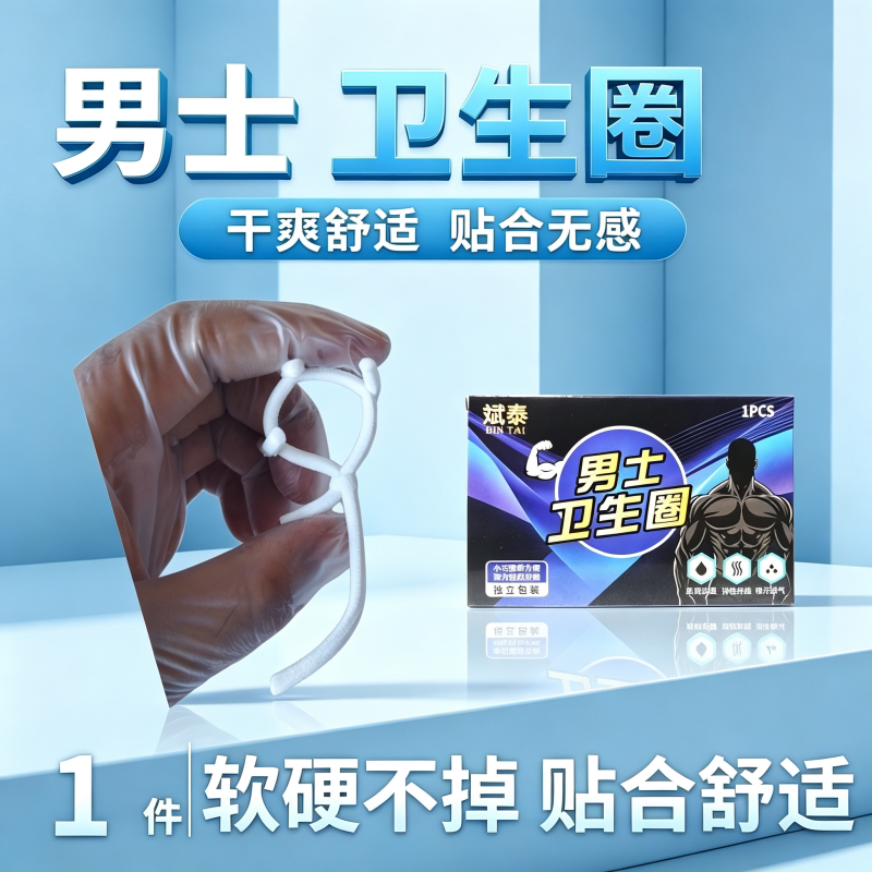 包皮阻复环包皮外翻器长期佩戴男士可调防脱型私处卫生环卫生巾