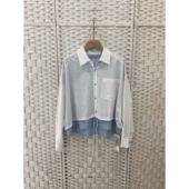 白色短外套女宽松长袖 女装 春秋上衣3 新款 W1568151欧洲站2026春季