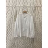 上衣女大码 8261089韩版 设计感镂空木耳边衬衫 春秋新款 宽松潮3 法式