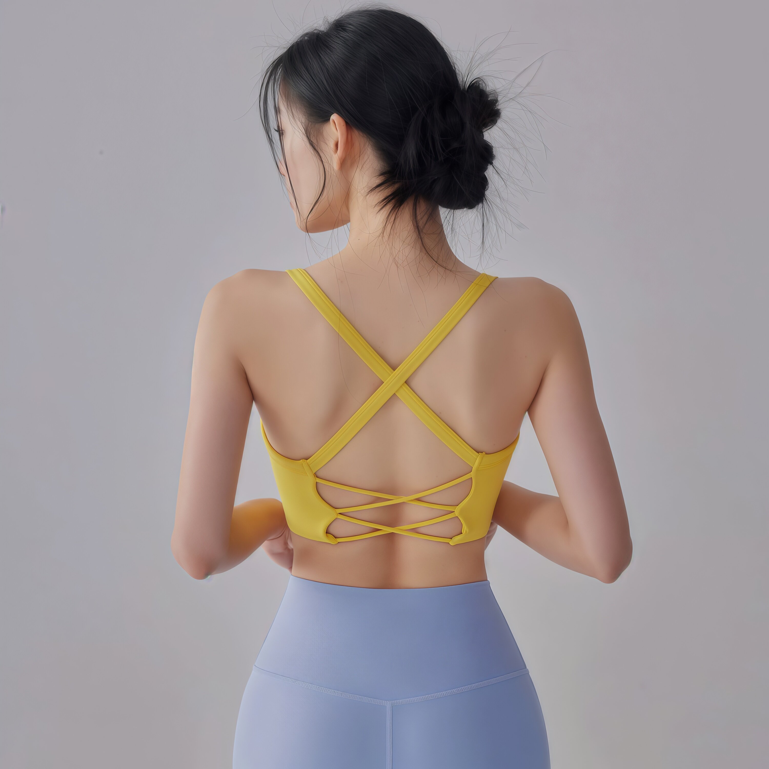 LULU交叉美背缓震运动背心女