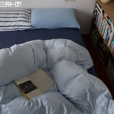 柔软亲肤略有弹性丨天竺棉四件套