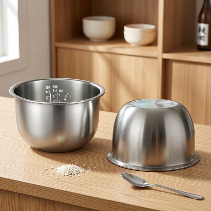 适配于东芝电饭煲内胆配件316不锈钢零涂层1.5L2L3L4L5L通用全系