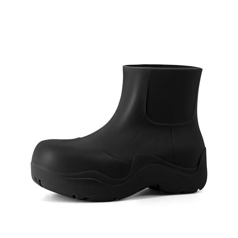 时尚雨鞋女成人雨靴2024新款网红可爱夏季防滑防水女鞋加厚底短靴